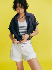 Women's Casual Wide Leg A-Line Shorts