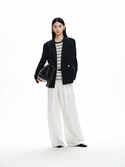 Women's Linen-Lyocell Double-Breasted Blazer