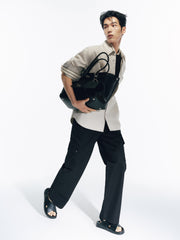 Men's Loose-Fit Shirt with Back Print