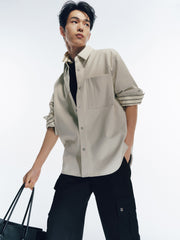 Men's Loose-Fit Shirt with Back Print