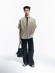 Men's Loose-Fit Shirt with Back Print