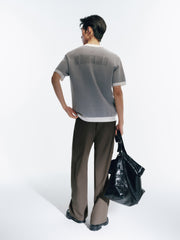 Men's Jacquard Straight-Leg Pants