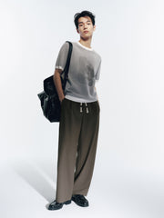 Men's Jacquard Straight-Leg Pants