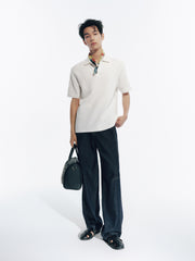 Men's Cotton-Blend Washed Tapered Jeans