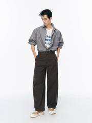 Men's Casual Loose-Fit Curved-Blade Pants