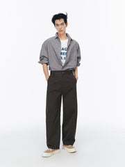 Men's Casual Loose-Fit Curved-Blade Pants
