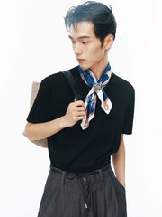 Men's Slim-Fit Solid Short-Sleeve Knit Top