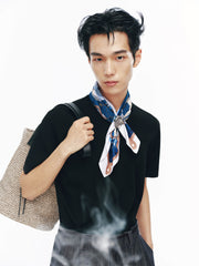 Men's Slim-Fit Solid Short-Sleeve Knit Top