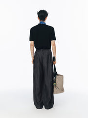 Men's Slim-Fit Solid Short-Sleeve Knit Top