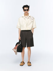 Men's Casual Textured Jacquard Shirt