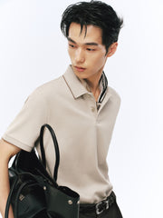 Men's Casual Embroidered Polo Shirt