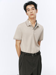 Men's Casual Embroidered Polo Shirt