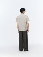 Men's casual Henley short-sleeve shirt
