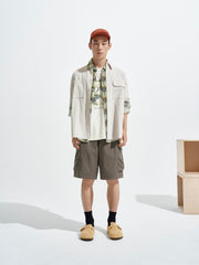 Men's Cargo Style Mid-Length Shorts