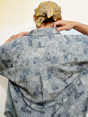Men's Casual Short Sleeve Denim Shirt