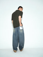 Men's Vintage Washed Tapered Jeans
