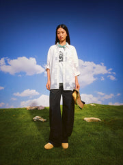 Women's Casual Heavy Jacquard Long-Sleeve Shirt
