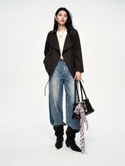 Women's Vintage Double-Breasted Trench Coat