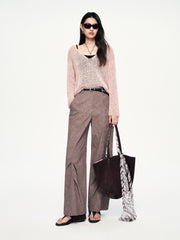 Women's Casual Rose-Latte Lightweight Cover-Up Set