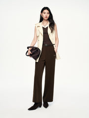 Women's Commuter Sleeveless Trench-Style Vest