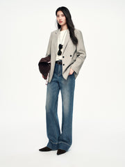 Women's Casual High-Stretch Straight-Leg Jeans