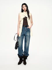 Women's Casual High-Stretch Straight-Leg Jeans