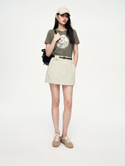 Women's Casual Embroidered Short-Sleeve T-shirt