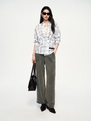 Women's Commuter Plaid Long-Sleeve Shirt