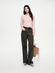 Women's Casual Gradient Letter-Print Cover-Up