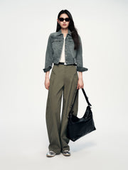 Women's Streetwear Cropped Denim Jacket