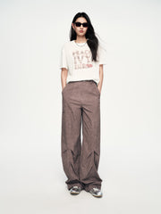 Women's Casual Embroidered Letter Print T-Shirt