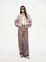 Women's Casual Straight-Leg Cargo Pants