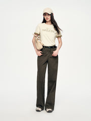 Women's Casual Heavyweight Graphic  T-Shirt