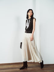 Women's Elegant Pleated A-Line Skirt
