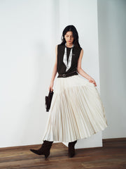 Women's Elegant Pleated A-Line Skirt