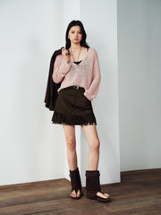 Women's Casual Rose-Latte Lightweight Cover-Up Set