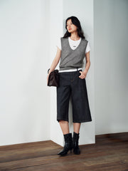 Women's Casual Detachable-Sleeve Knit Top