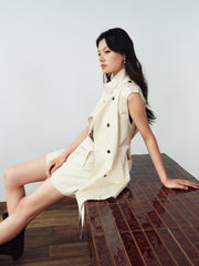 Women's Commuter Sleeveless Trench-Style Vest