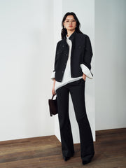 Women's Casual Blouson Stand-Collar PU Jacket