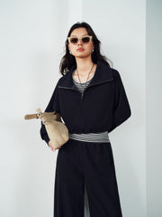 Women's Casual Sweatshirt & Tank Two-Piece Set