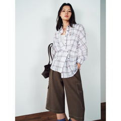 Women's Commuter Plaid Long-Sleeve Shirt