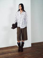Women's Commuter Plaid Long-Sleeve Shirt