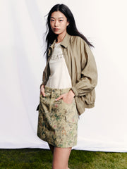Women's Casual Hand-Drawn Graffiti A-Line Mini Skirt