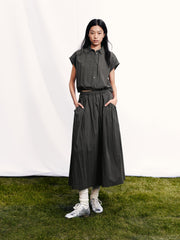 Women's Commuter Shirt and Skirt Set