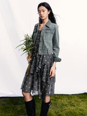Women's Elegant Camisole Ruffle Tiered Dress