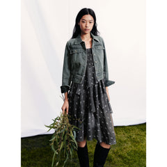 Women's Streetwear Cropped Denim Jacket