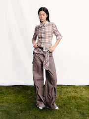 Women's Casual Straight-Leg Cargo Pants