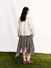 Women's Boho Girl Plaid Skirt