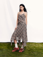 Women's Boho Girl Plaid Camisole