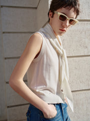 Women's Commuter Triacetate-Blend V-Neck Knit Vest